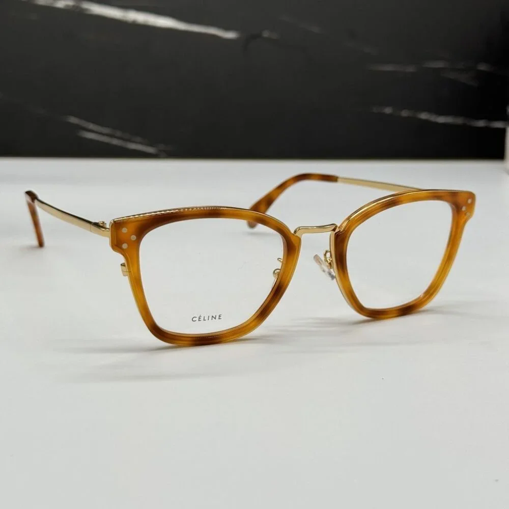 NEW CL50002U 055 CELINE EYEGLASSES WOMEN LIGHT HAVANA EYEWEAR CELINE CL 50002U